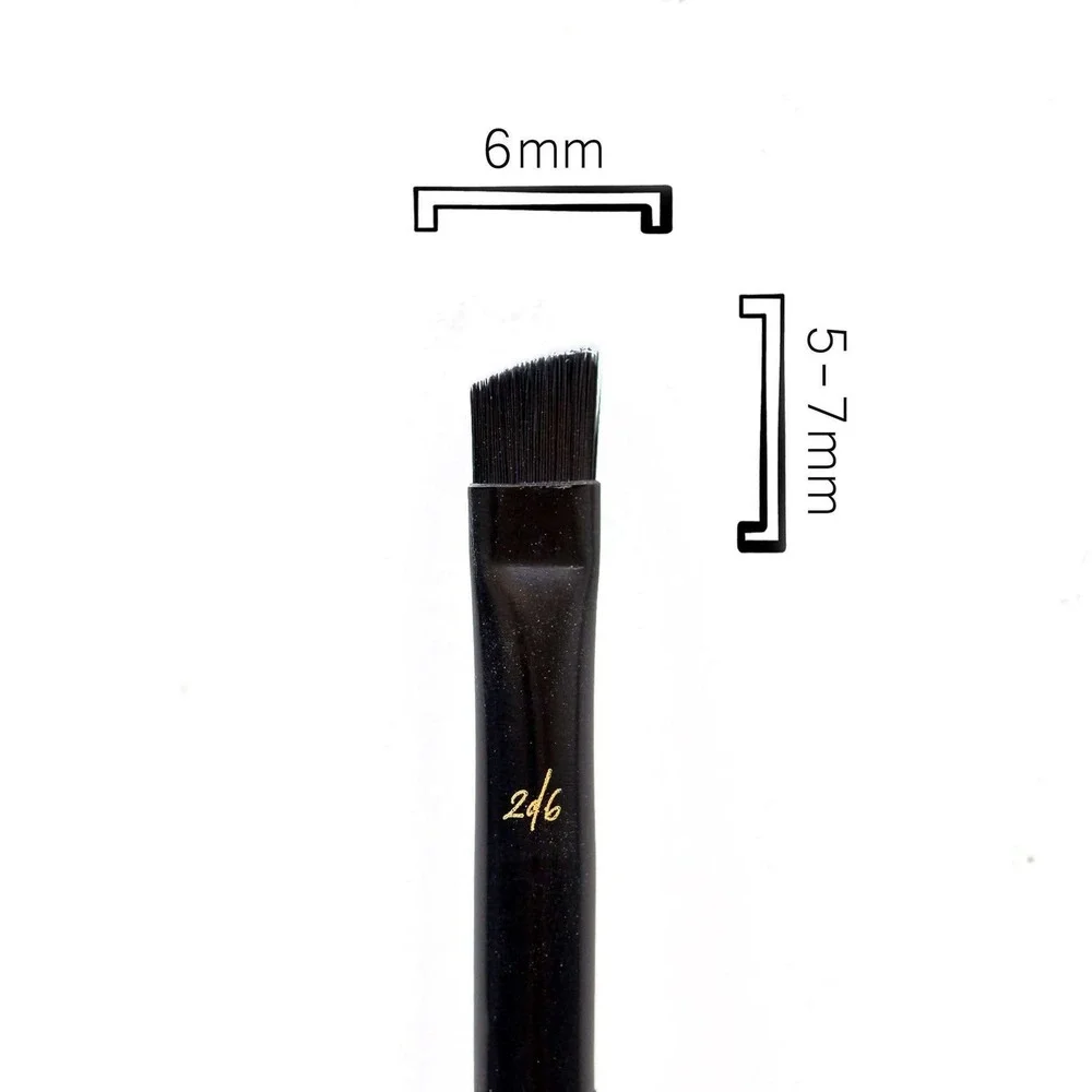 Siara Martin Beauty 2d6 Angled Liner Spoolie Dual Ended Brow Makeup Brush New